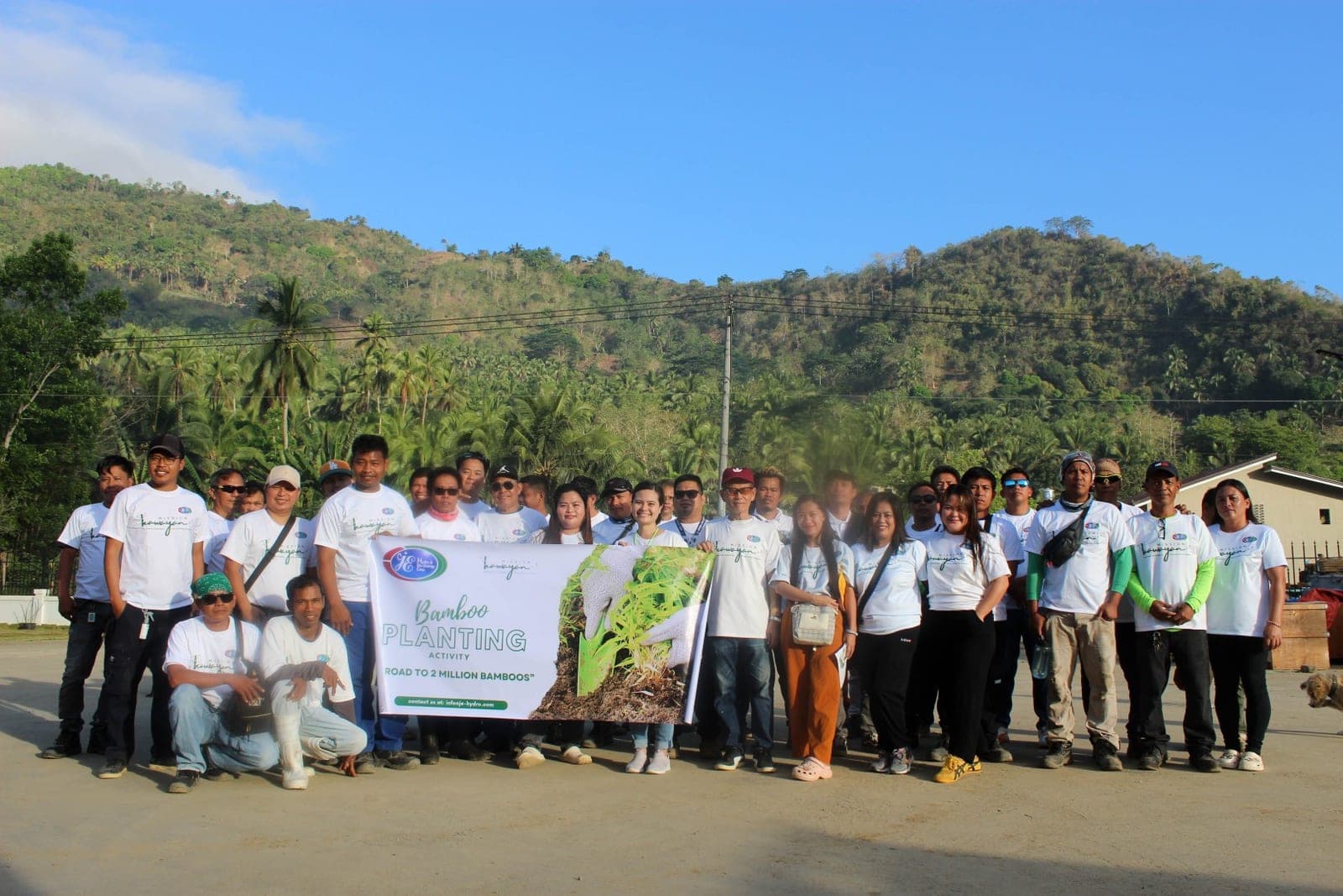 Kawayan Mission tree-planting photograph supplied by JE Hydro (4 of 4).