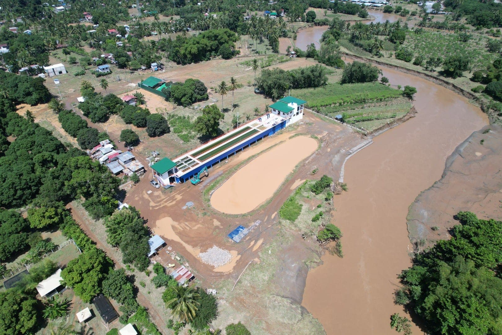 Aerial view of the Iponan water treatment plant in Cagayan de Oro City.