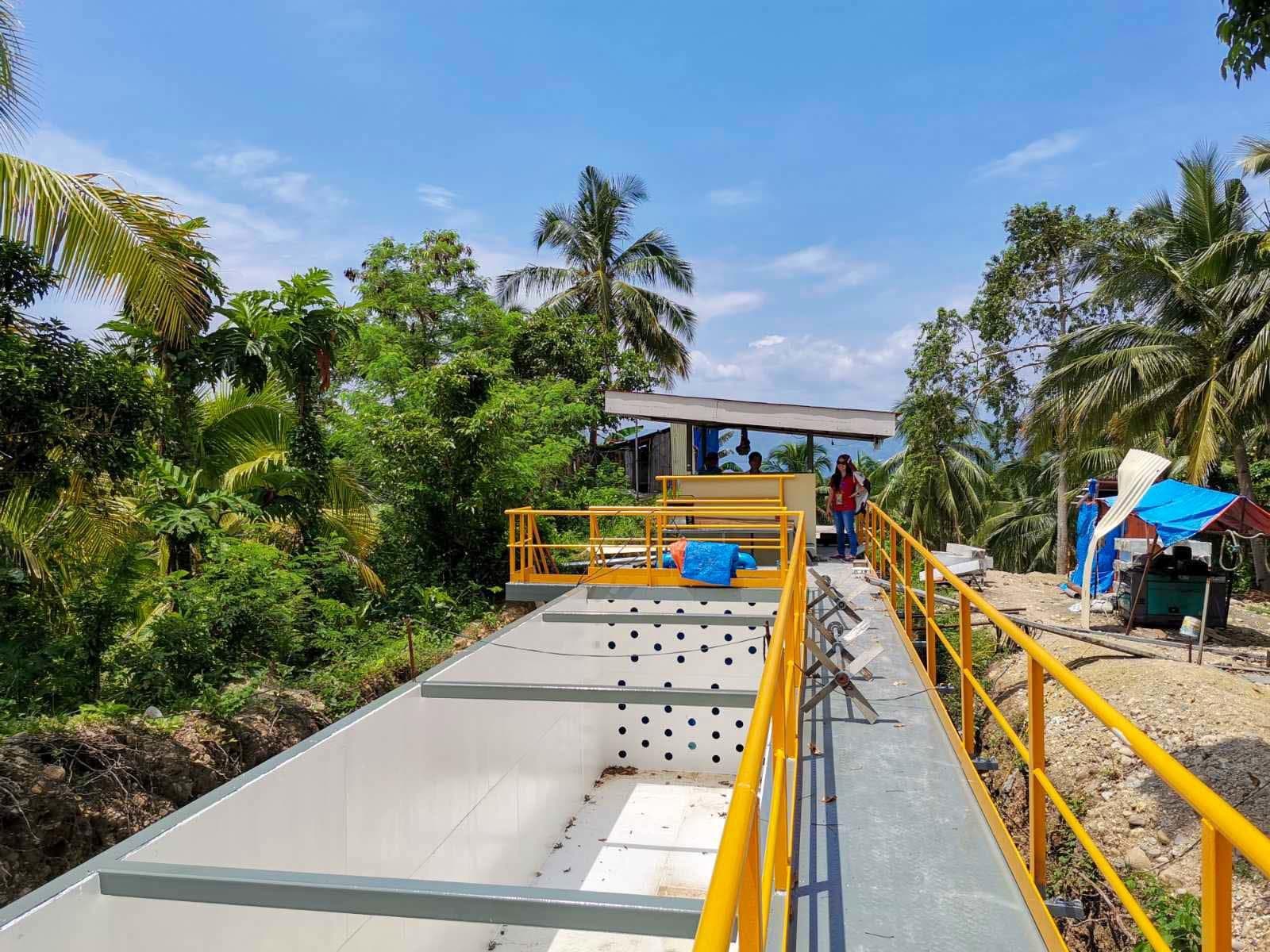 Aerial view of the Libagon water treatment plant in Southern Leyte.