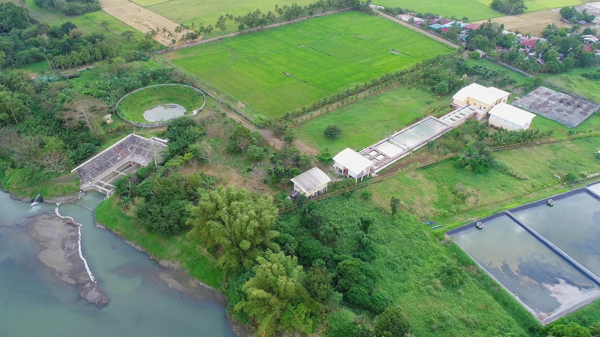 Aerial view of the Iloilo water treatment plant.