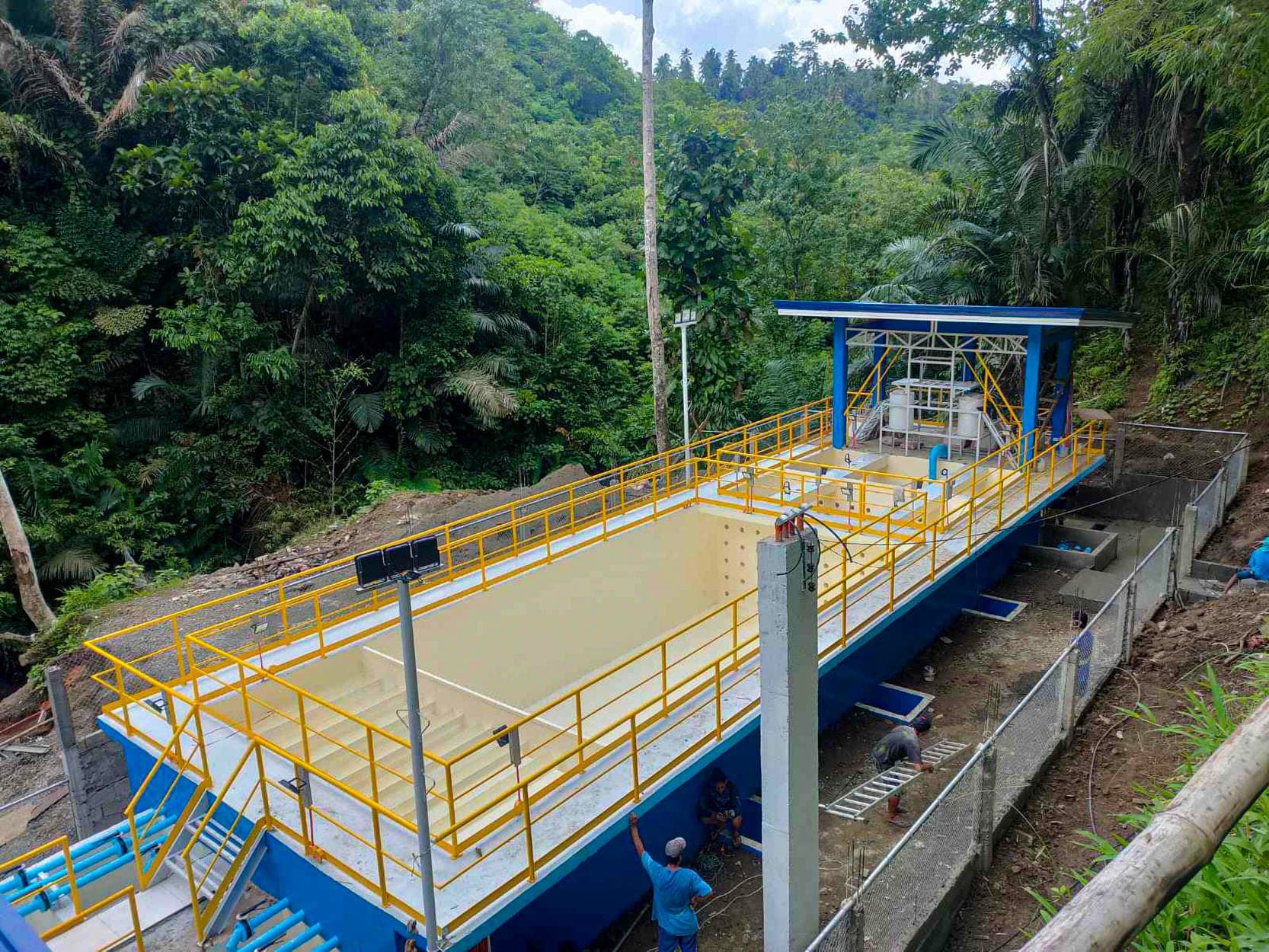 Aerial view of the Ramon Magsaysay water treatment plant in Zamboanga del Sur.