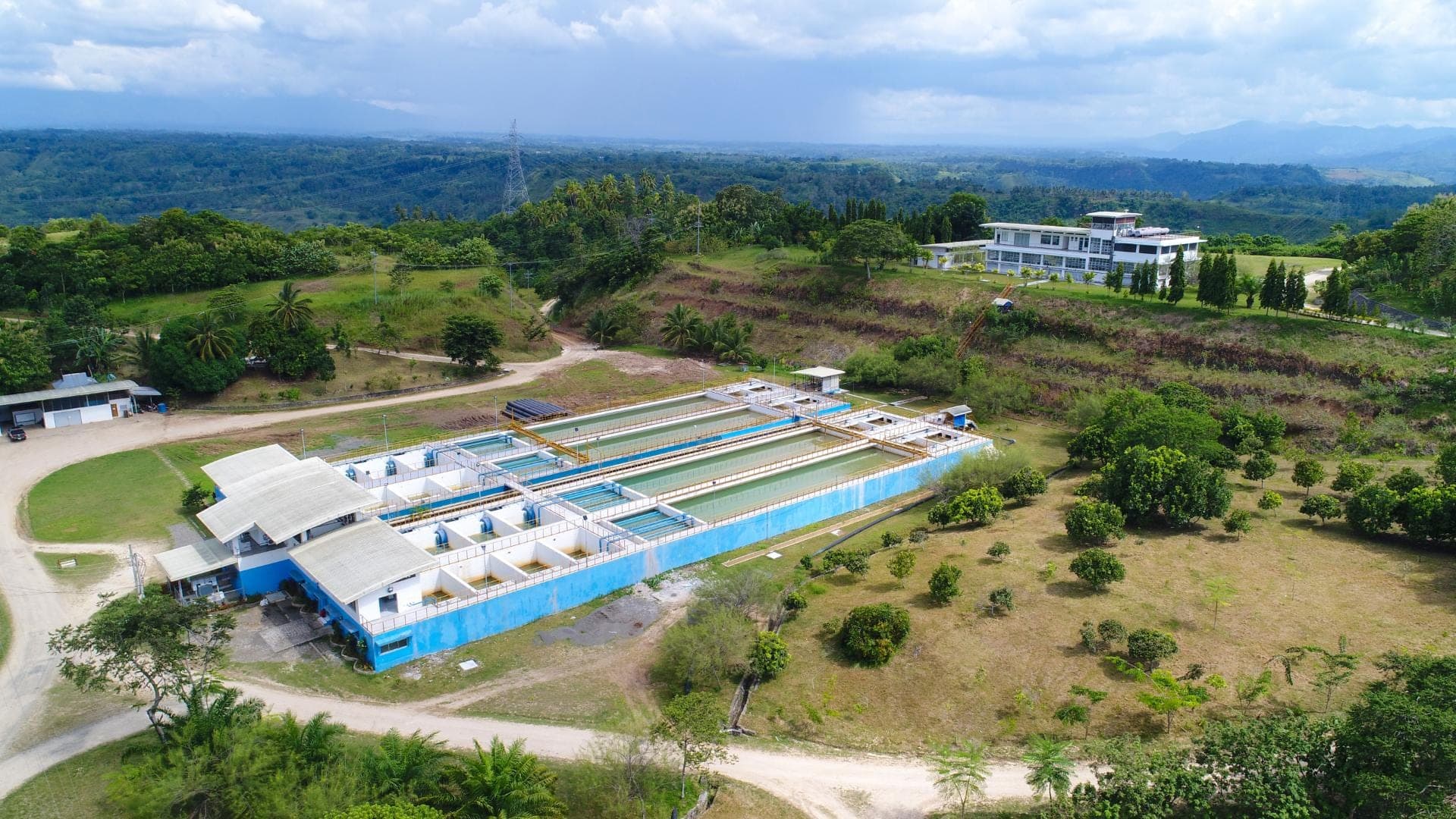 Aerial view of the Rio Verde water treatment plant in Cagayan de Oro City.